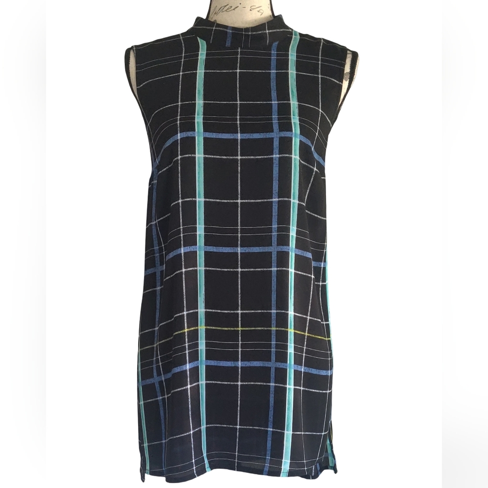 Semi Sheer Sleeveless Blouse.